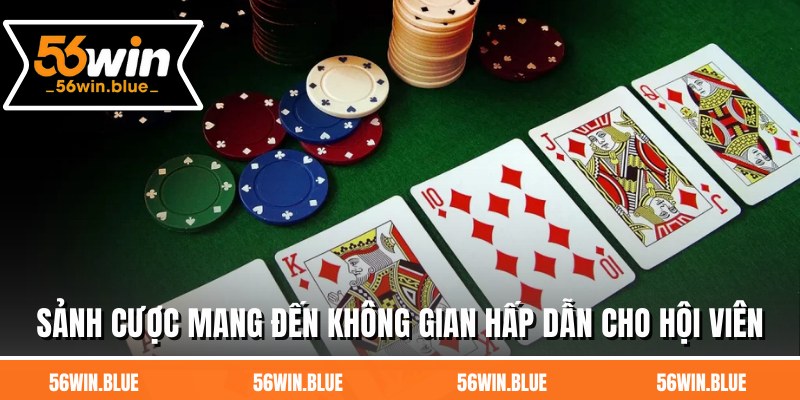 Sảnh cược mang đến không gian hấp dẫn cho hội viên